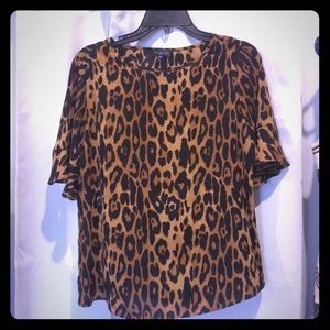 Leopard print blouse